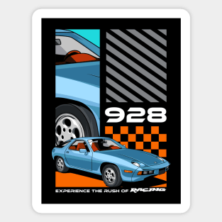 Retro 928 Car Sticker